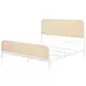 Lanewood White Open Cane Webbing King Metal Bed