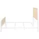 Lanewood White Open Cane Webbing King Metal Bed