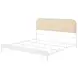 Amherst White Radio Weave Rattan King Metal Bed