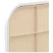 Amherst White Radio Weave Rattan King Metal Bed