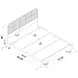 Amherst White Radio Weave Rattan King Metal Bed