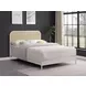 Amherst White Radio Weave Rattan Queen Metal Bed