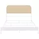 Amherst White Radio Weave Rattan Queen Metal Bed