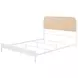 Amherst White Radio Weave Rattan Queen Metal Bed