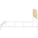 Amherst White Radio Weave Rattan Queen Metal Bed