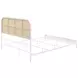 Amherst White Radio Weave Rattan Queen Metal Bed
