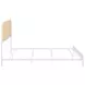 Amherst White Radio Weave Rattan Queen Metal Bed