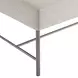 Outline Beige Performance Fabric 58" Outdoor Bench