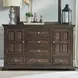Grand Canyon Brownstone 6 Drawer Dresser with Mirror