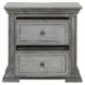 Grand Canyon Graystone 2 Drawer Nightstand with USB Charging