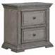 Grand Canyon Graystone 2 Drawer Nightstand with USB Charging