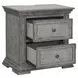 Grand Canyon Graystone 2 Drawer Nightstand with USB Charging