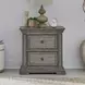 Grand Canyon Graystone 2 Drawer Nightstand with USB Charging