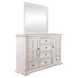 Grand Canyon Whitestone 6 Drawer Dresser with Mirror