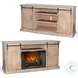 Barnstead Ember Natural 78" Media Console with Electric Fireplace