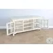 Willow Nest White Beach Pebble 2 Door 62" TV Console