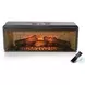 Cozy Luxe Black 42" Log Fireplace Insert