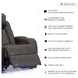 Fyne Dyme Shadow Power Recliner with Adjustable Headrest