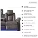 Fyne Dyme Shadow 85" Power Reclining Sofa with Adjustable Headrest