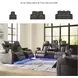 Fyne Dyme Shadow 85" Power Reclining Sofa with Adjustable Headrest