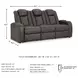 Fyne Dyme Shadow 85" Power Reclining Sofa with Adjustable Headrest