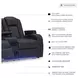 Fyne Dyme Sapphire 74" Power Reclining Console Loveseat with Adjustable Headrest