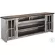 Hillside Hearth Gray 76" Media Console