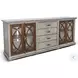 Hillside Hearth Gray 91" Media Console