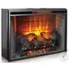 Whimora Black 33" Fireplace Insert with Door Sensor