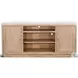 Maple Haze Light Gray 78" Media Console with Fireplace