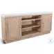 Maple Haze Light Gray 78" Media Console with Fireplace