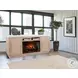Emberline Light Gray 78" Media Console with Electric Fireplace