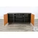 Whimora Black 2 Door 78" Media Cabinet