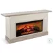 Sagewyn Wheat Pavestone 72" Media Console with Log Fireplace Insert