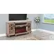 Emberwood Elegance Natural 72" Media Console with Electric Fireplace