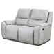 Westchester Platinum 67" Double Power Reclining Loveseat with Power Headrest and USB Charging
