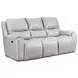 Westchester Platinum 92" Double Power Reclining Sofa with Power Headrest and USB Charging