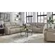 Westchester Platinum 81" Power Reclining Console Loveseat with Power Headrest and USB Charging
