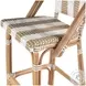 Lila Beige and White Bar Stool