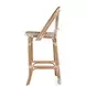 Lila Beige and White Bar Stool