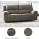 Laresview Fossil 92" Reclining Sofa