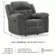 Frohn Graphite Rocker Recliner