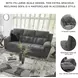 Frohn Graphite 91" Reclining Sofa