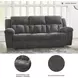 Frohn Graphite 91" Reclining Sofa