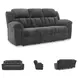 Frohn Graphite 91" Reclining Sofa