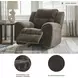 Frohn Chocolate Rocker Recliner