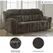 Frohn Chocolate 91" Reclining Sofa