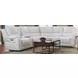 Brookfield White Leather 6 Piece Modular Zero Gravity Triple Power Reclining Sectional with USB Charging
