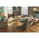 Soho Khaki Travertine Sofa Table