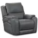 Brookfield Pewter Leather Triple Power Rocker Recliner with USB Charging